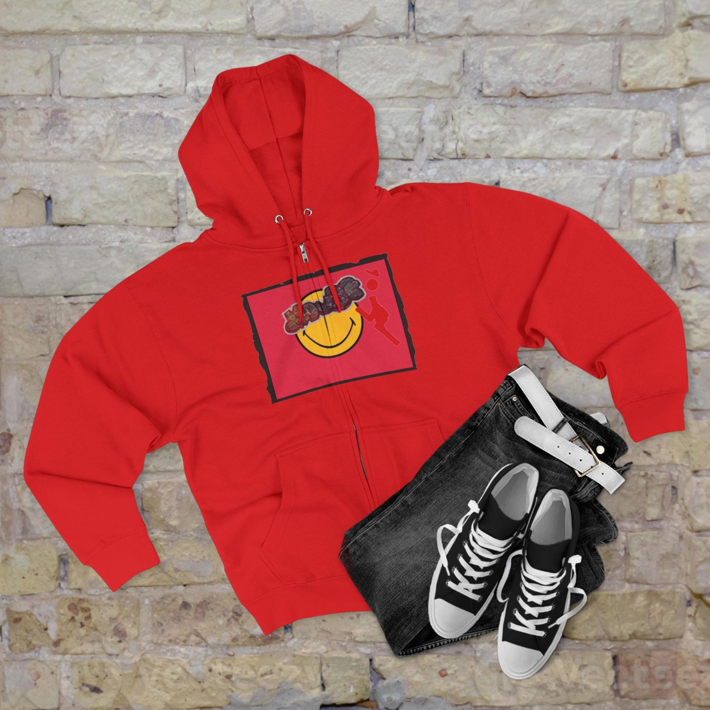 Mouse Stamped Zip Hoodie - Friends Share Edition