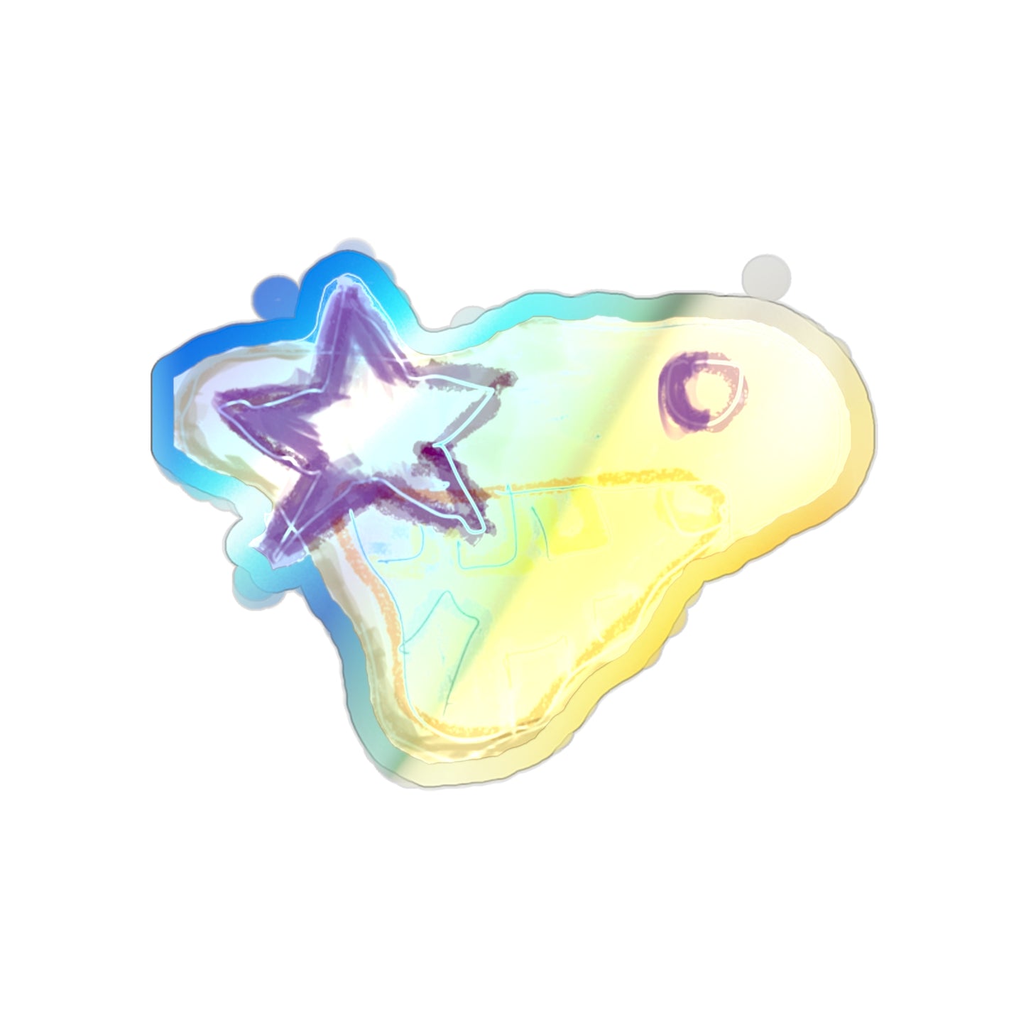 Holographic No.3 Stickers