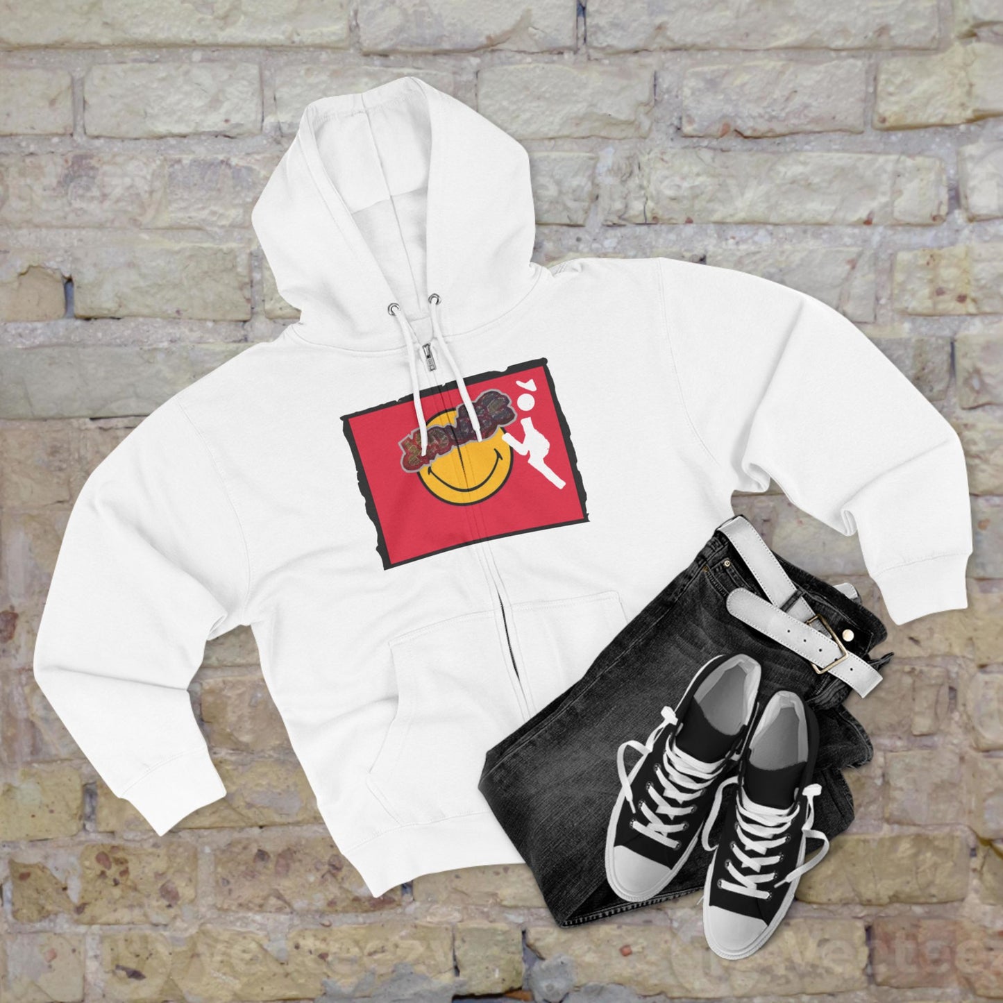 Mouse Stamped Zip Hoodie - Friends Share Edition